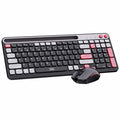 TAG KBWM 1100 Wireless 2.4GHz+Bluetooth Keyboard & Mouse Combo Kit (Black & Pink) – TechCure India