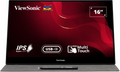 VIEWSONIC PORTABLE TOUCH MONITOR TD1655, 15.6 INCH(39.624 CM) 1920 X 1080 PIXELS LED WITH IPS PANEL, 10 POINT CAPACITIVE TOUCH SCREEN, FRAMELESS, 2 WAY POWERED 60W USB C, DUAL SPEAKERS(METALIC SILVER) – TechCure India