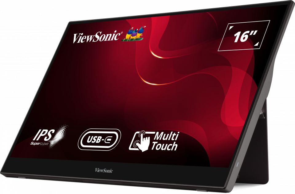 VIEWSONIC TD1655 16 Inch FHD 60Hz IPS Panel 64% SRGB 6.5MS IPS Touch Monitor - 2