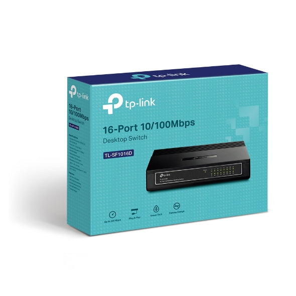 TPLink TL-SF1016D 16-Port 10/100Mbps Desktop Switch - 4