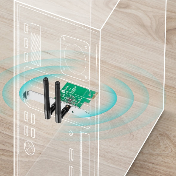 TPLink TL-WN881ND 300Mbps Wireless N PCI Express Adapter - 3
