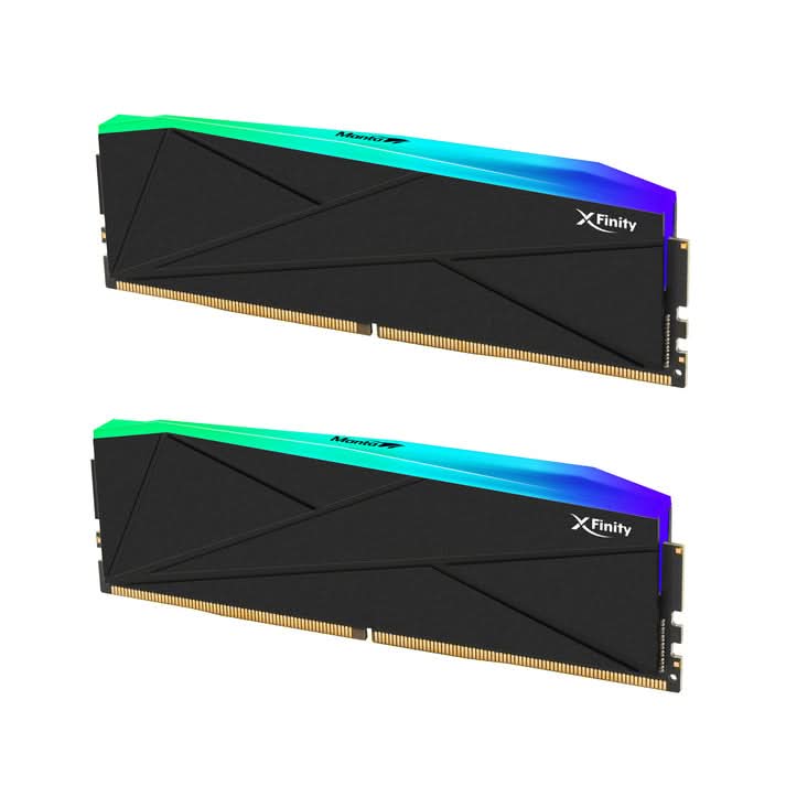 V-COLOR Manta XFinity RGB 64GB (32x2) DDR5 6000MHz Gaming Memory, 32GB x2, CL30, Intel XMP & AMD EXPO, Black – TechCure India