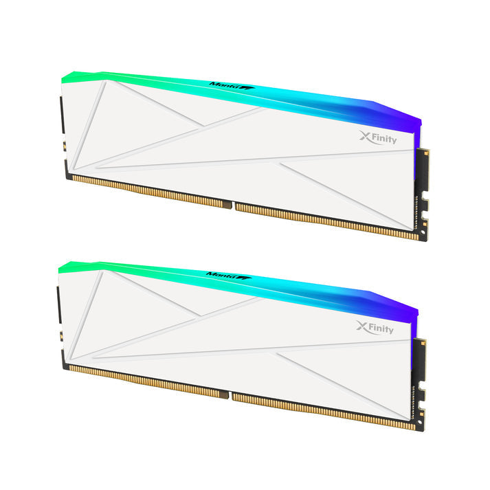 V-COLOR Manta XFinity RGB 64GB (32x2) DDR5 6000MHz Gaming Memory, 32GB x2, CL30, Intel XMP & AMD EXPO, White – TechCure India