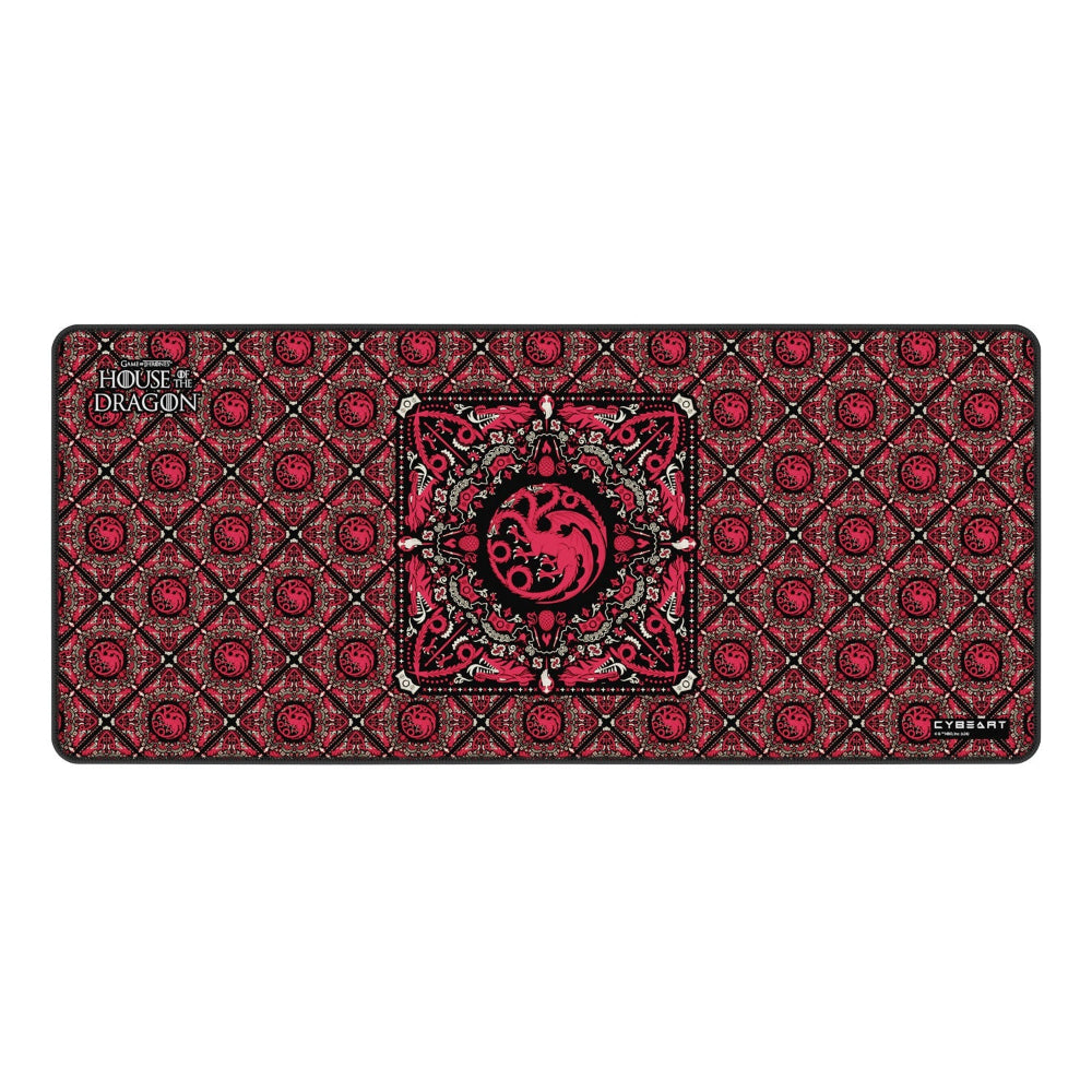 CYBEART House Targaryen XXL Gaming Mousepad ( Red ) – TechCure India