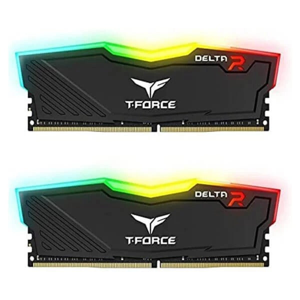 TeamGroup T-Force Delta RGB 16GB (8GBx2) DDR4 3200MHz CL16 Desktop RAM (Black) – TechCure India