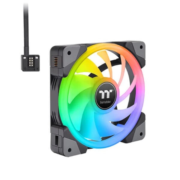 Thermaltake Swafan EX12 RGB 120mm Cabinet Fan With Controller - Black (Triple Pack) – TechCure India