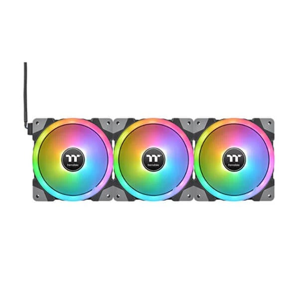 Thermaltake Swafan EX12 RGB 120mm Cabinet Fan With Controller - Black (Triple Pack) – TechCure India