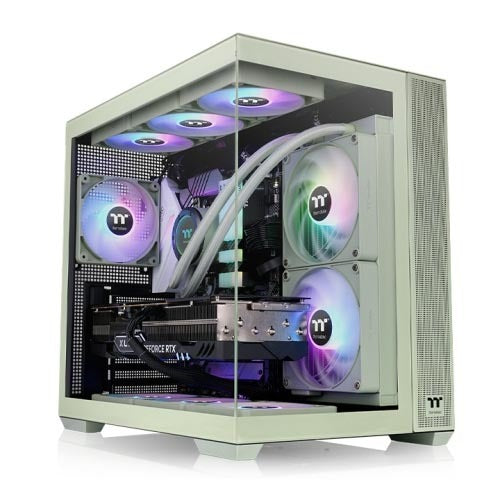 Thermaltake View 380 TG ARGB Matcha Green Mid Tower Cabinet – TechCure India