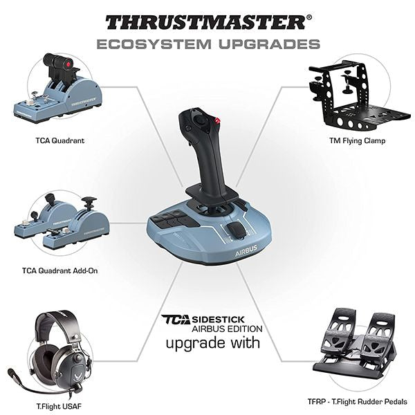 Thrustmaster TCA Sidestick Airbus Edition | Airbus Official | Flight Game Controller | Joystick | PC – TechCure India