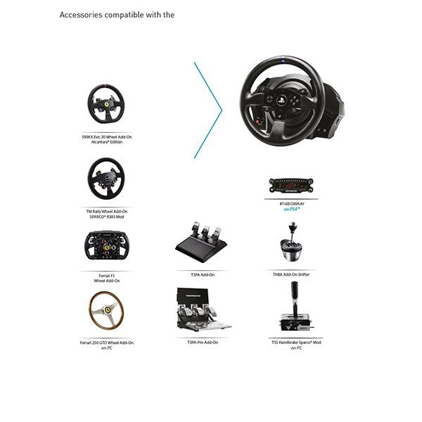 Thrustmaster T300 Ferrari Integral RW Alcantara edition | Racing Game Wheel | Force Feedback | PC/PS3/PS4 – TechCure India