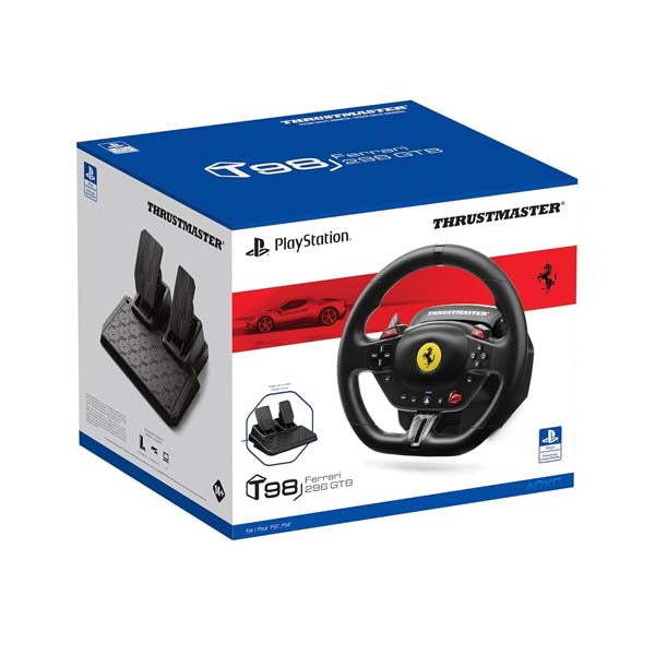 Thrustmaster T98 Ferrari 296 GTB Racing Wheel & Pedal Set for PC, PS4 & PS5 – TechCure India