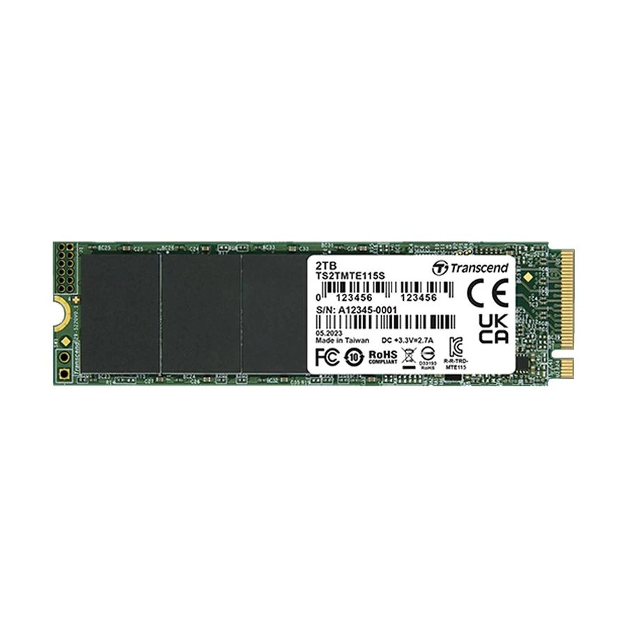 Transcend 115S M.2 2TB 2280 PCIe 3.0 3D NAND NVMe Internal SSD – TechCure India