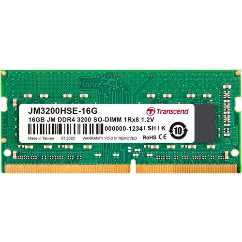 Transcend 16GB (1 x 16GB) JetRam DDR4 3200 MHz CL22 1Rx8 Unbuffered SO-DIMM Laptop RAM – TechCure India