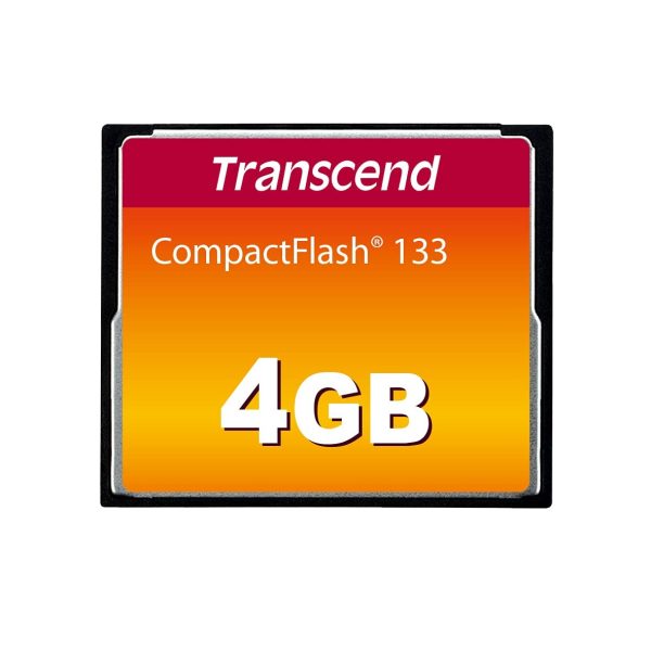 Transcend CompactFlash 133x 4GB Flash Card – TechCure India