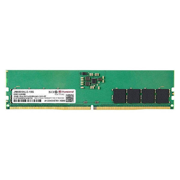 Transcend RAM 16GB DDR5 4800MHz CL40 (1Rx8) Desktop Memory - JM4800ALE-16G – TechCure India