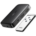UGREEN 3 in 1 Out HDMI Switcher Splitter Box with IR Remote Control, Support 4k@30Hz/3D/HD1080P Compatible for Nintendo Switch PS4 Xbox One Apple TV Fire Stick Blu-Ray Player Projector etc – TechCure India