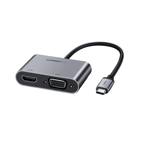 UGREEN 4K 30Hz USB-C to HDMI, VGA, USB 3.0 Adapter Converter with Type-C Port Power Delivery PD Protocol for Laptops, Monitors, Projectors – TechCure India