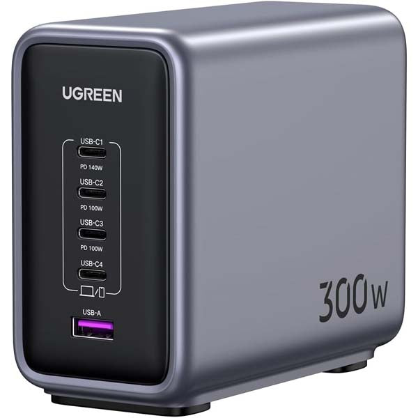 UGREEN CD333 Nexode 300W GaN USB C 5-Port Desktop Charging Station – TechCure India