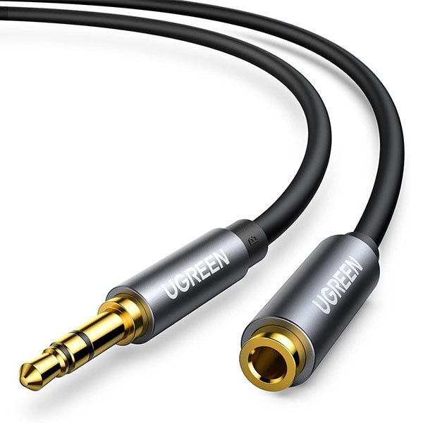 UGREEN Headphone Extension Cable 3.5mm Extension Gold Plated Aux Extension Cable Audio Stereo Jack Male to Female TRS Cord Extender Compatible with iPhone iPad Phones Tablets Media Players, 10FT – TechCure India