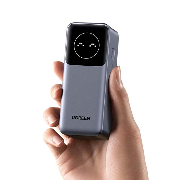 UGREEN Nexode Power Bank 12000mAh 100W PD PPS Fast Charging Portable Charger Battery Pack with 1USB-C 1USB-A and Smart Display for McBook Air/ipd/ifone 16/Galax S24/Steaam Deck/Googel etc – TechCure India