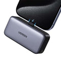 UGREEN Pb503 5000mAh Power Bank Built-in USB C Port 22.5W Portable Charger (Black) – TechCure India
