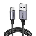 UGREEN US288 USB-A 2.0 to USB-C Cable Nickel Plating Aluminum Braid 1m (White)-60131 – TechCure India