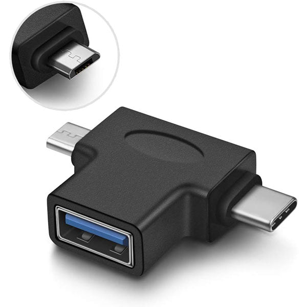 Ugreen 30453 2 In 1 Adapter Micro Usb Male + Usb Type C Male To Usb 3.0 Female – TechCure India