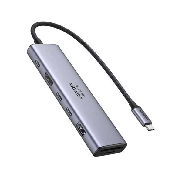 Ugreen 45521 7 in 1 USB-C Hub 4K HDMI Multiport Adapter with 100W PD (CM511) – TechCure India