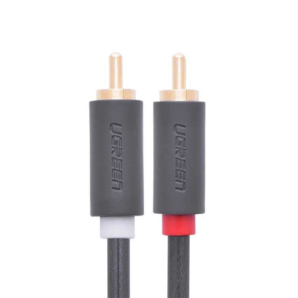 Ugreen AV104 2RCA Male to 2RCA Male Cable 1m (Black 30747) – TechCure India