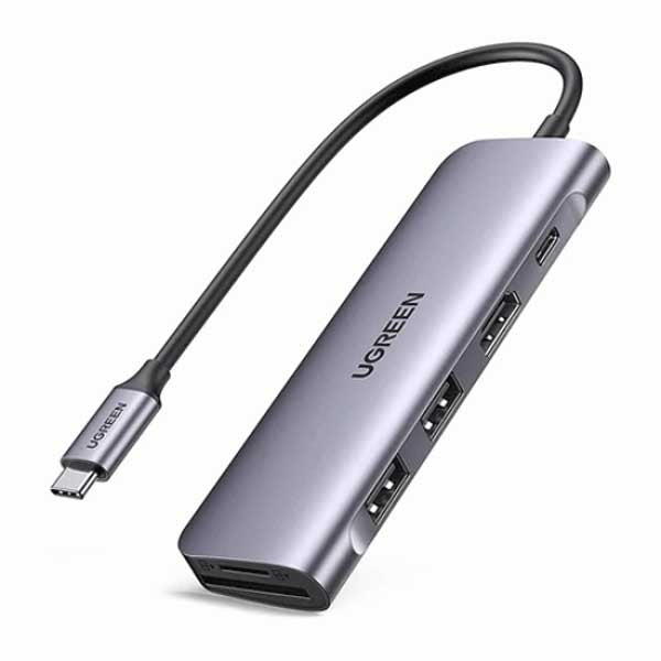 Ugreen CM195 USB-C 6-in-1 Multifunctional Adapter (70411) – TechCure India