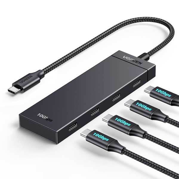 Ugreen CM806 4-Port USB 3.2 Gen 2 Hub (35584) – TechCure India