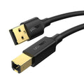 Ugreen US135 USB 2.0 AM to BM Print Cable 1m (Black)-20846 – TechCure India