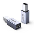 Ugreen US382 USB2.0 USB-C/F to USB2.0 B/M Adapter Aluminum Case-20120 – TechCure India