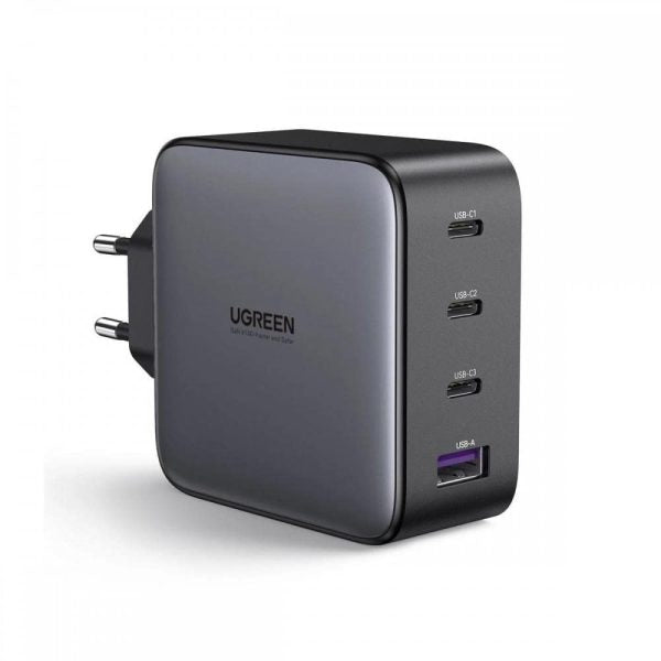 Ugreen Usb C Charger 100W 4-Port 3C1A Gan Fast Pd Charger – TechCure India