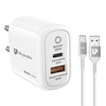 UltraProlink Boost 125W Dual USB Multi-Protocol Fast Travel Charger with A-C 1m Cable UM1134A – TechCure India