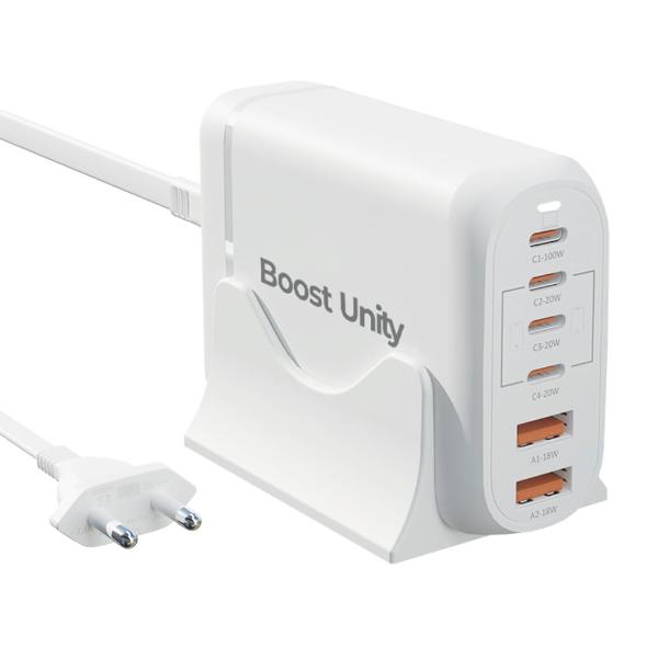 UltraProlink Boost Unity 100 UM1182 6 USB Port 100W Desktop GaN Charging Station – TechCure India
