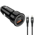 UltraProlink Mach 48 PD/QC3.0/PPS Car Charger (48W) with C2L Cable 1m (UM1157L) – TechCure India