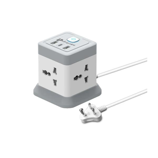 UltraProlink Power Qube Desktop Surge Protector with QC3.0 & 20W Power Delivery Port UM1050U – TechCure India