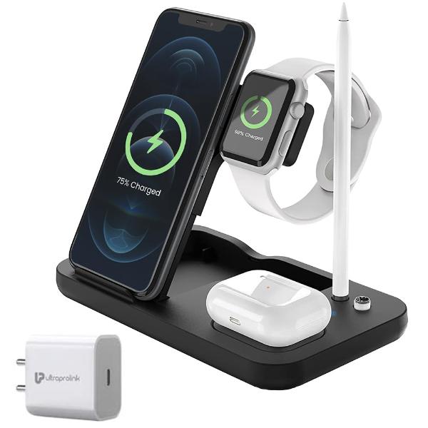 Ultraprolink Vylis15 4-in-1 Wireless Dock 15W Wireless Charger UM1006N – TechCure India