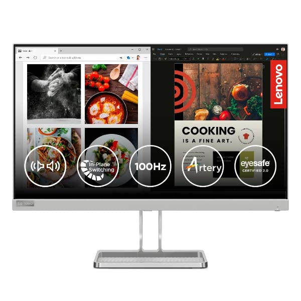 Lenovo L-Series L24i-40 24 inch FHD IPS Ultraslim Monitor – TechCure India