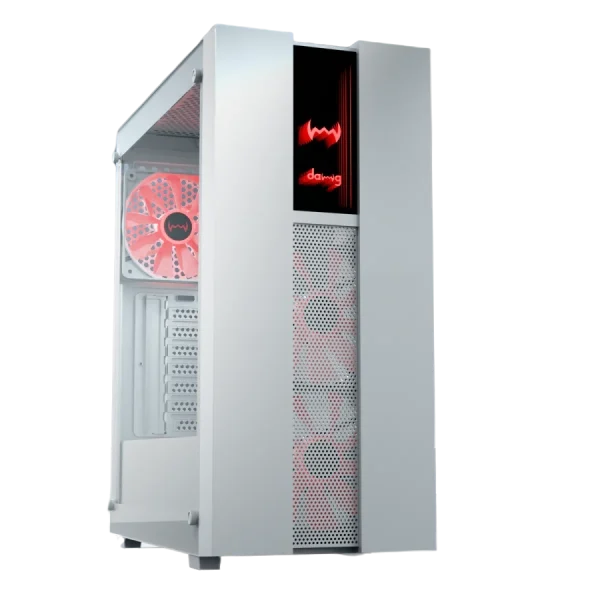Dawg V 350 M-ATX Mid Tower Case White – TechCure India