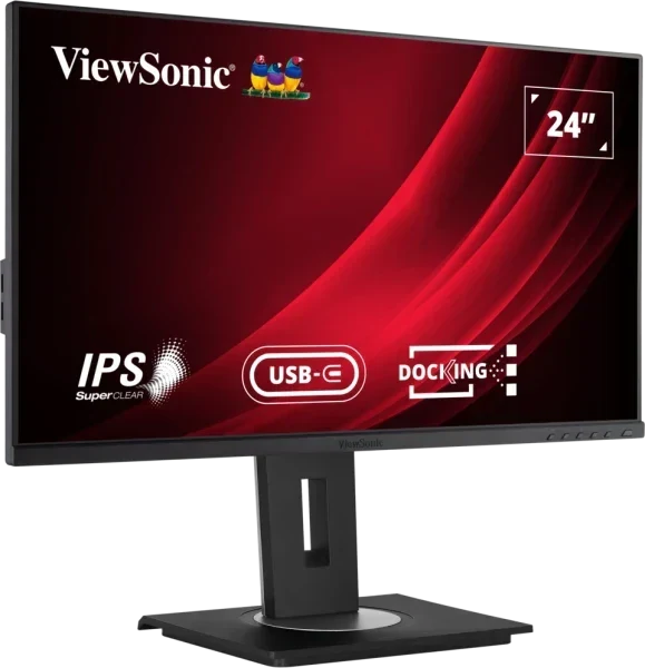 VIEWSONIC VG2456 24 INCH 1080P MONITOR WITH USB C 3.2, DOCKING BUILT-IN GIGABIT ETHERNET AND 40 DEGREE TILT ERGONOMICS FOR HOME AND OFFICE – TechCure India