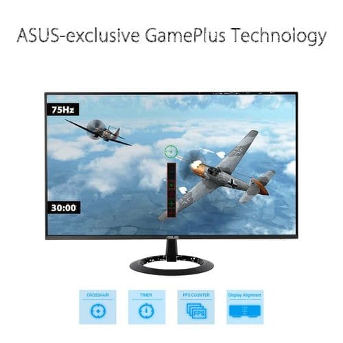 ASUS VZ24EHE 24 Inch FHD 75Hz IPS Panel 1MS AMD Freesync Gaming Monitor - 4