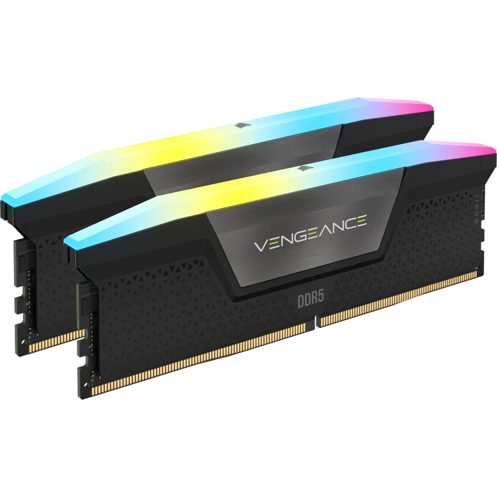 CORSAIR VENGEANCE RGB DDR5 RAM 64GB (2X32GB) 6400MHZ CL32 CMH64GX5M2B6400C32 – TechCure India