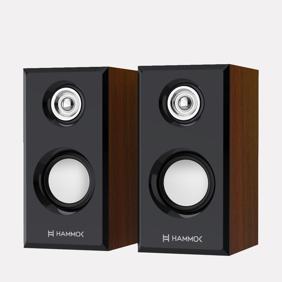 Hammok Vintage Wooden USB Speakers 5W — TechCure India