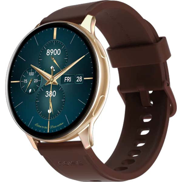 Noise Vortex Plus 1.46 AMOLED Display, AoD, BT Calling, Sleek Metal Finish, 7 Days Battery Life, All New OS with 100+ Watch Faces & Health Suite (Vintage Brown) – TechCure India