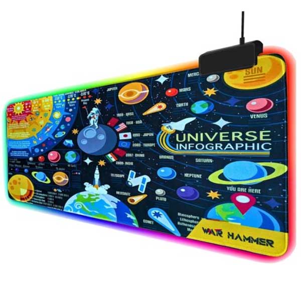 WAR HAMMER GX6050 RGB Gaming Mouse Pad (800x300mm) – TechCure India