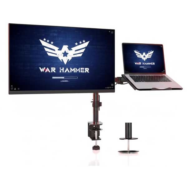 WAR HAMMER Heavy Duty Pro Series Monitor Stand with Laptop Tray (PRO Series MLP) – TechCure India