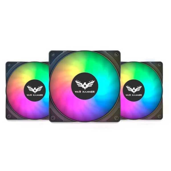WAR HAMMER Kratos IF120 Auto RGB Kit Value Series 120mm 1500 RPM Case Fan – TechCure India