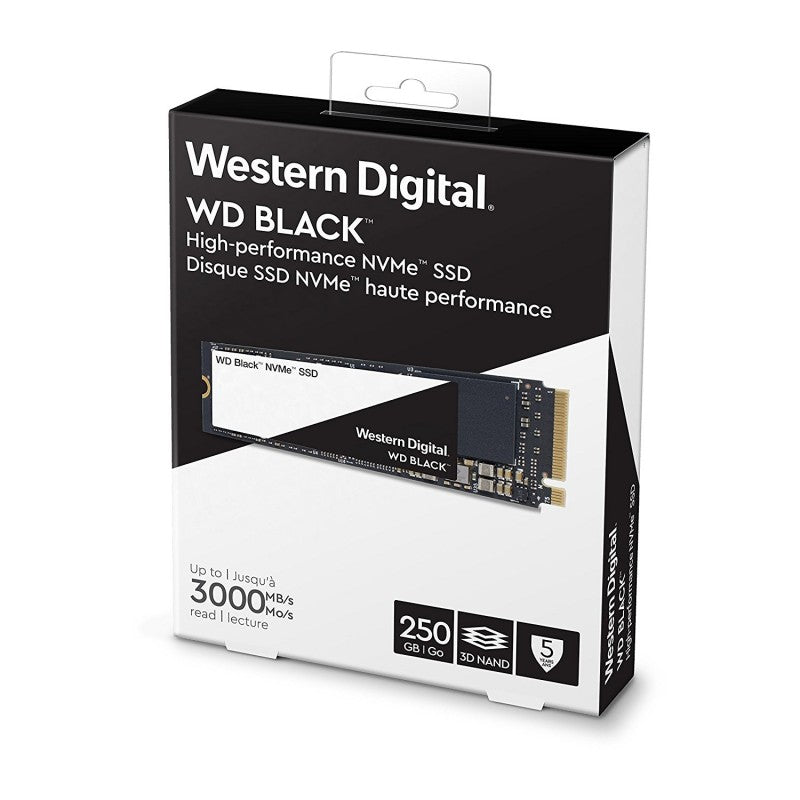 WESTERN DIGITAL Black 250GB M.2 NVME Gen3 Solid State Drive (SSD) - 2